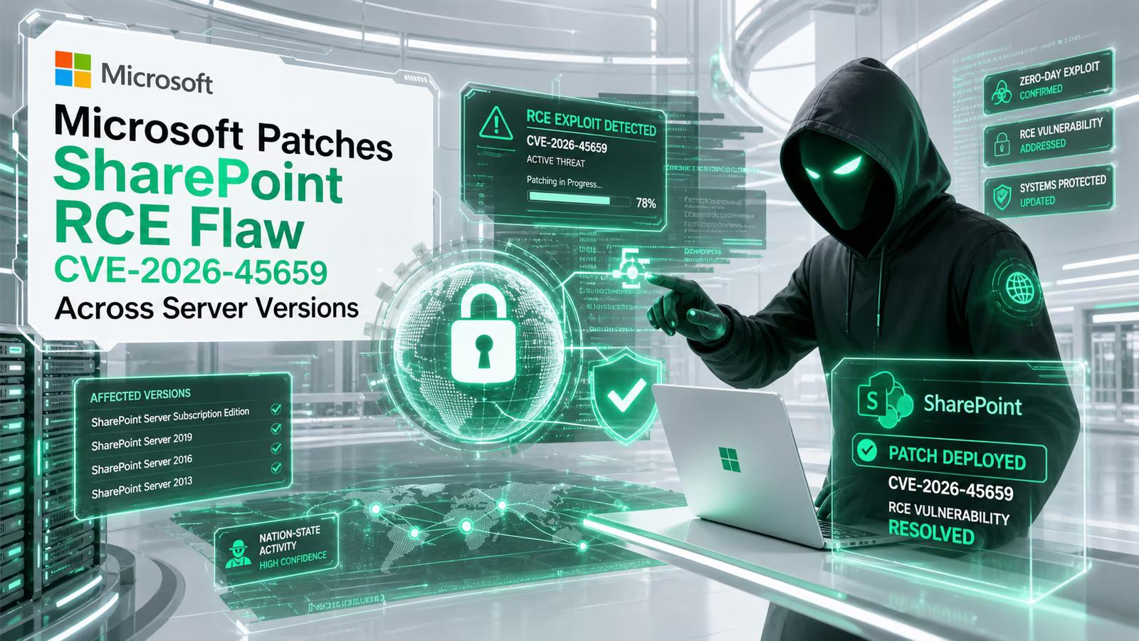 SharePoint RCE CVE-2026-45659 patched — CVSS 8.8